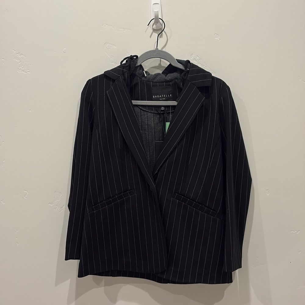 Bagatelle French Terry Hooded Blazer Size PM. NWT